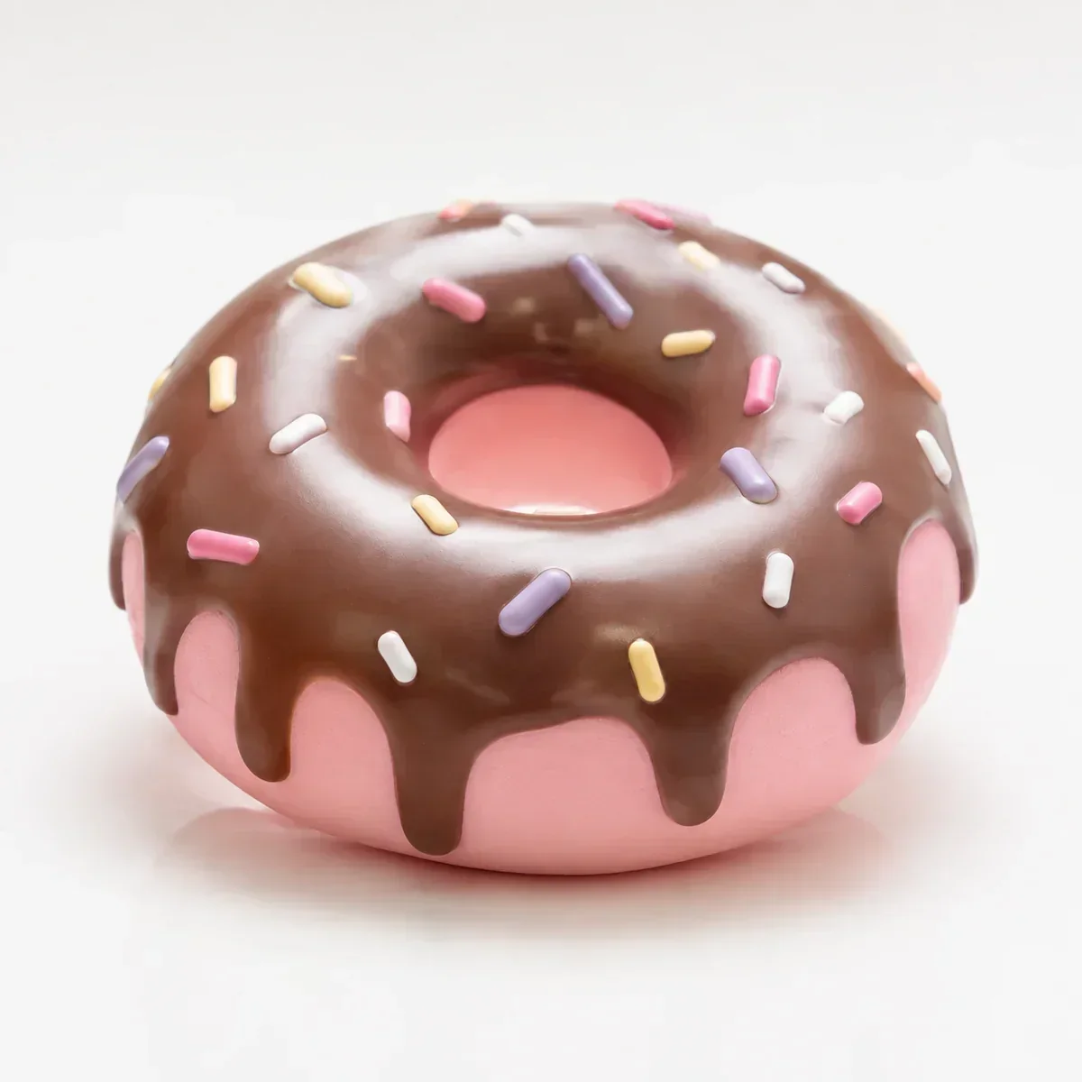 Chocolate-Pink Donut squishy — Creamy Silicone, Food & Bakery Squishy family, wholesale from factory Chocolate-Pink Donut squishy — Creamy Silicone, Food & Bakery Squishy family, wholesale from factory
