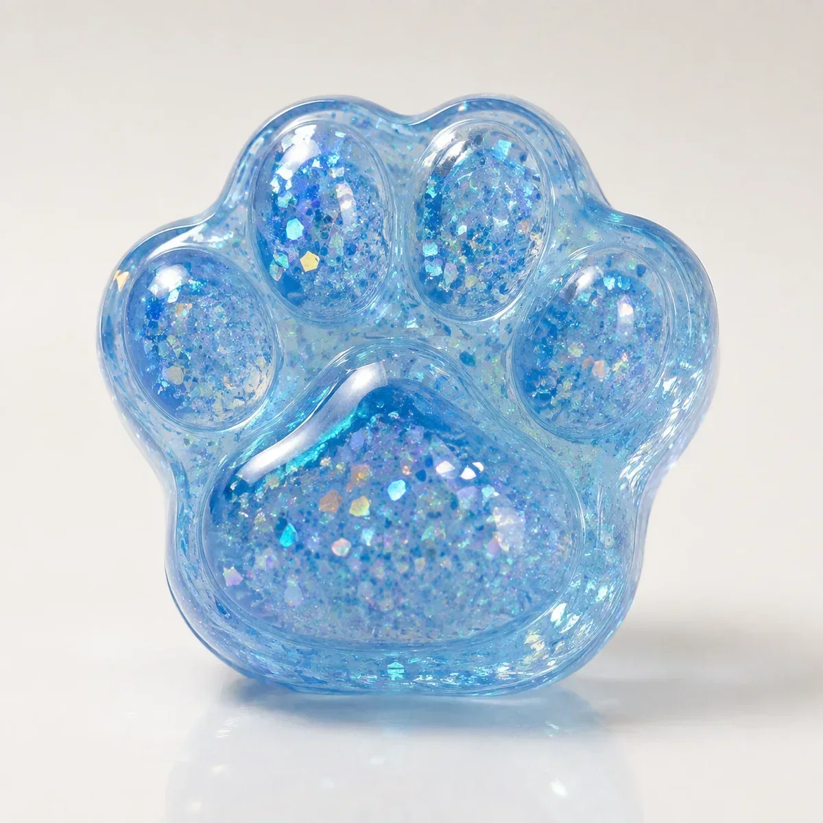 Clear Blue Cat Paw squishy — Transparent Crystal, Cat Paw Squishy family, wholesale from factory Clear Blue Cat Paw squishy — Transparent Crystal, Cat Paw Squishy family, wholesale from factory