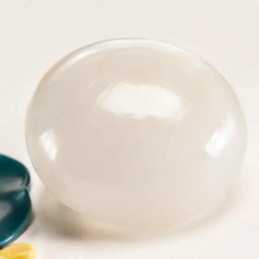 Creamy Silicone squishy texture close-up Creamy Silicone squishy texture close-up