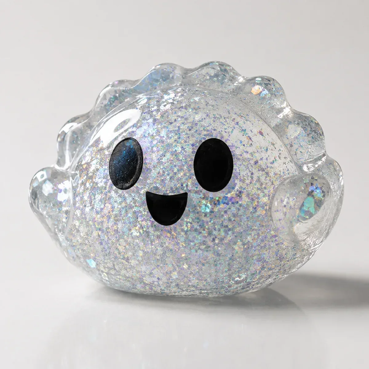 Transparent Crystal squishy texture close-up Transparent Crystal squishy texture close-up