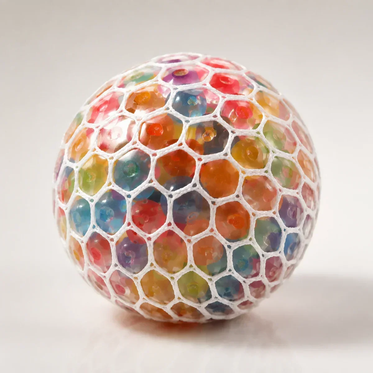 Mesh Ball With Beads Colorful Bead squishy — Crunchy TPR, Novelty Squishy family, wholesale from factory Mesh Ball With Beads Colorful Bead squishy — Crunchy TPR, Novelty Squishy family, wholesale from factory