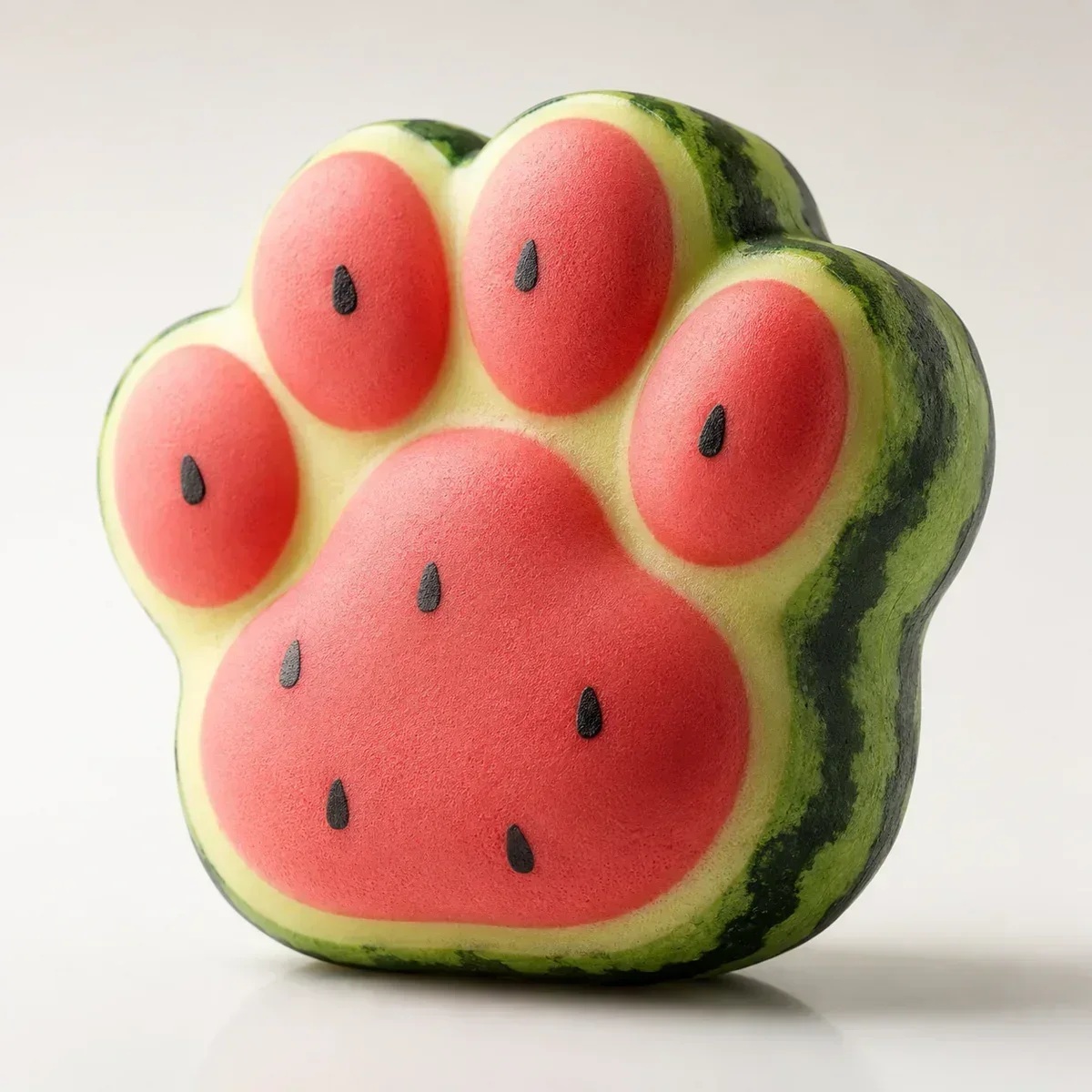 Super Large Watermelon Cat Paw squishy — Slow-Rise PU Foam, Fruit Squishy family, wholesale from factory Super Large Watermelon Cat Paw squishy — Slow-Rise PU Foam, Fruit Squishy family, wholesale from factory