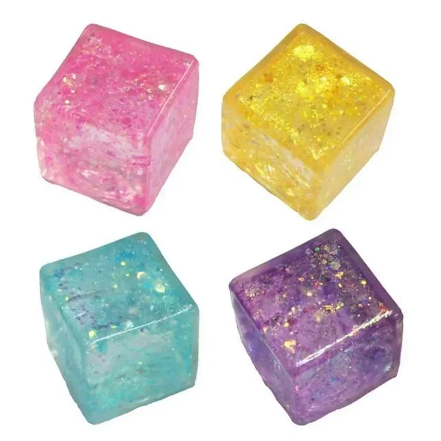 Transparent Crystal squishy texture close-up Transparent Crystal squishy texture close-up
