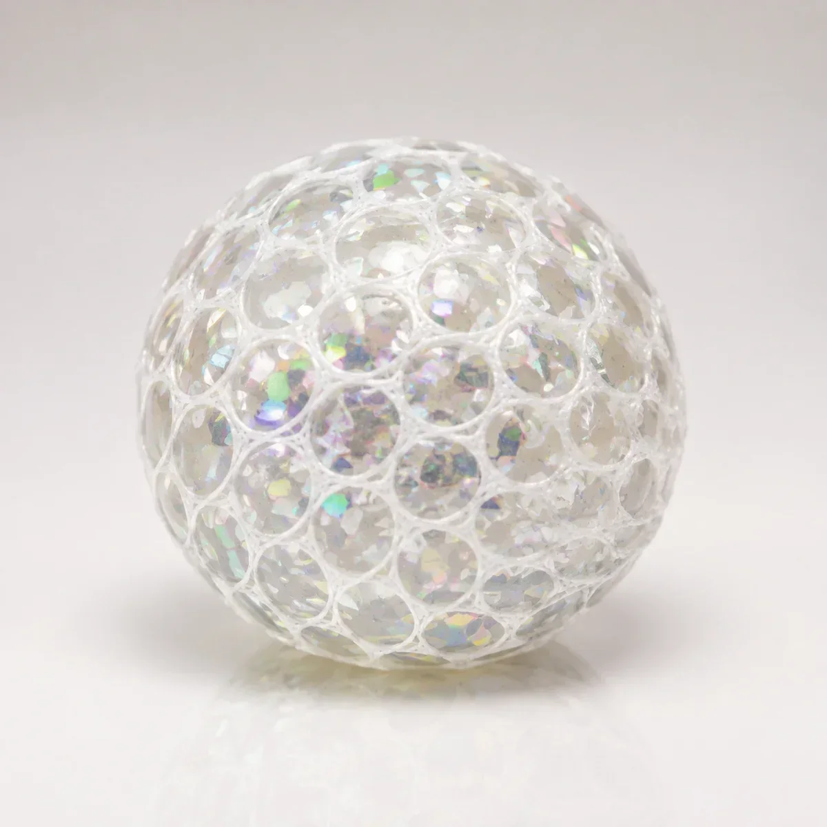 Transparent Crystal squishy texture close-up Transparent Crystal squishy texture close-up
